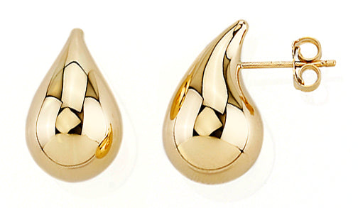 10K LARGE WATER DROP EARRING
