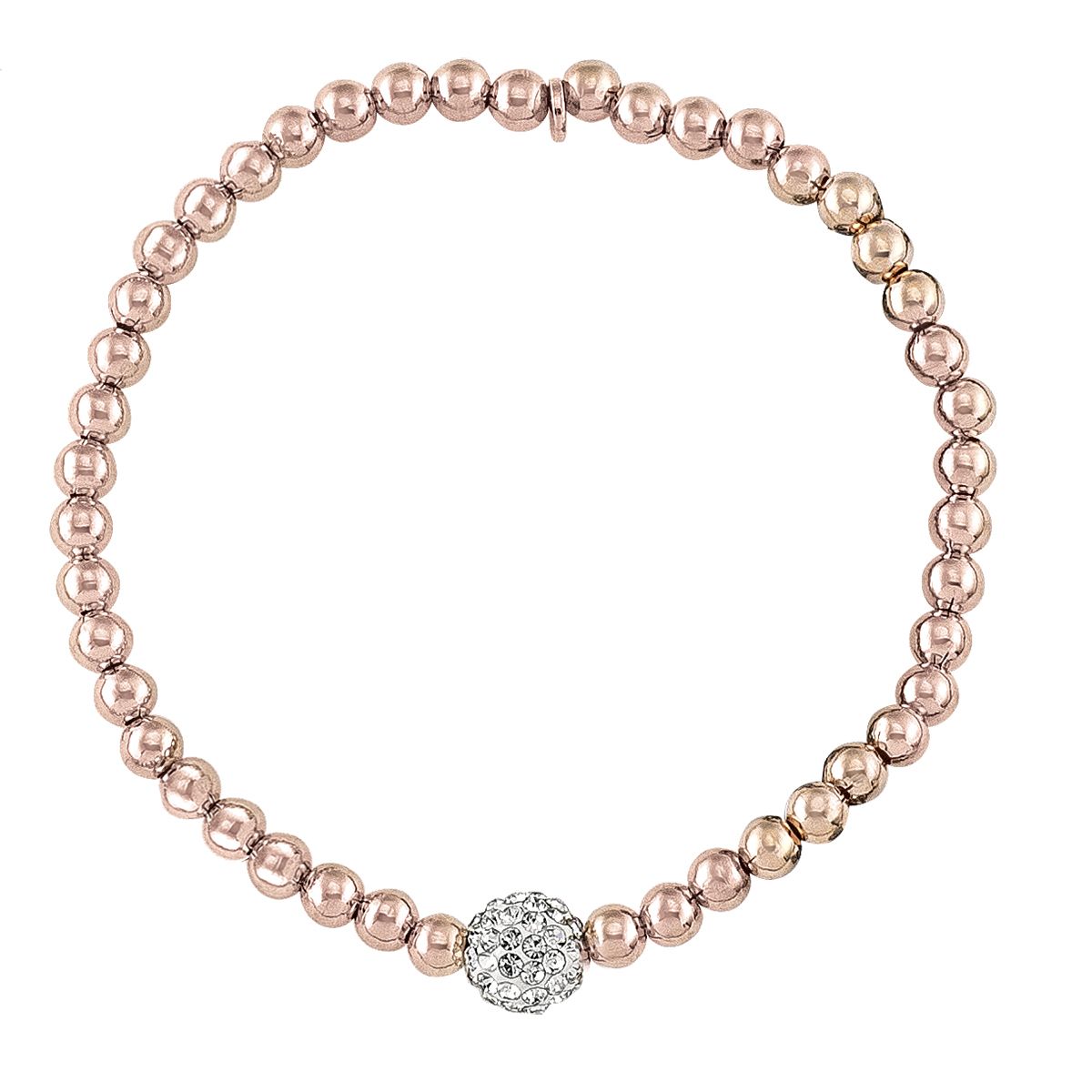 SILVER BALL BRACELET WITH C/Z BALL