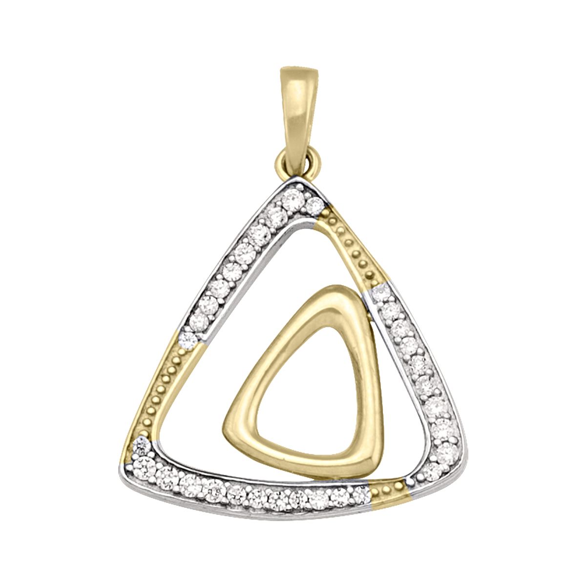 TRIANGULAR FANCY C.Z. PENDANT