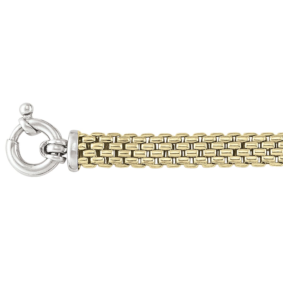 SILVER MESH LINK BRACELET