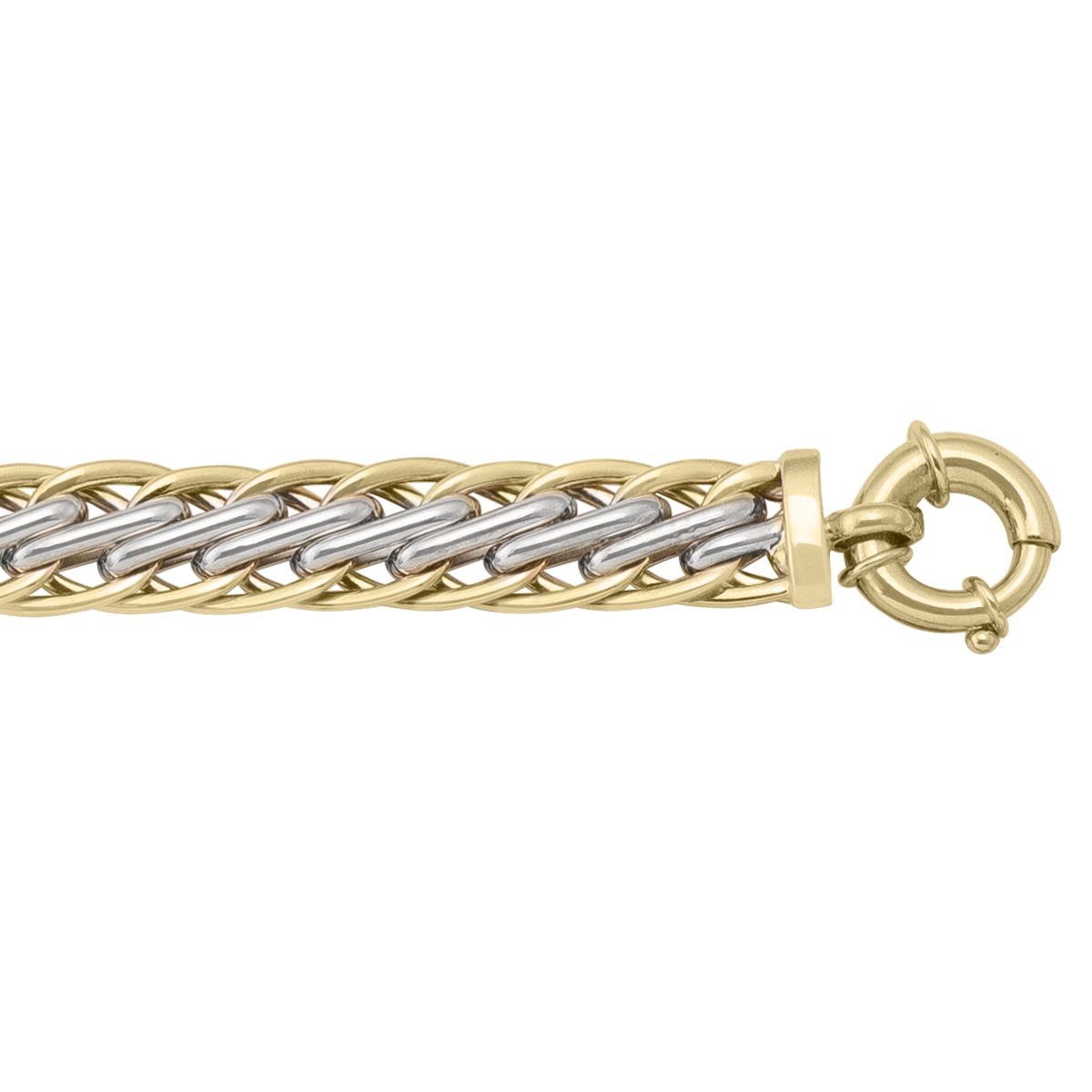 TWO TONE FANCY LADIES BRACELET