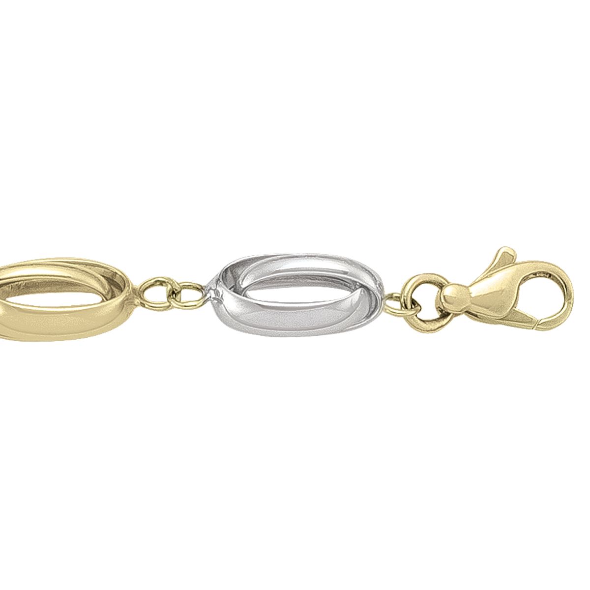 TWO TONE FANCY BRACELET
