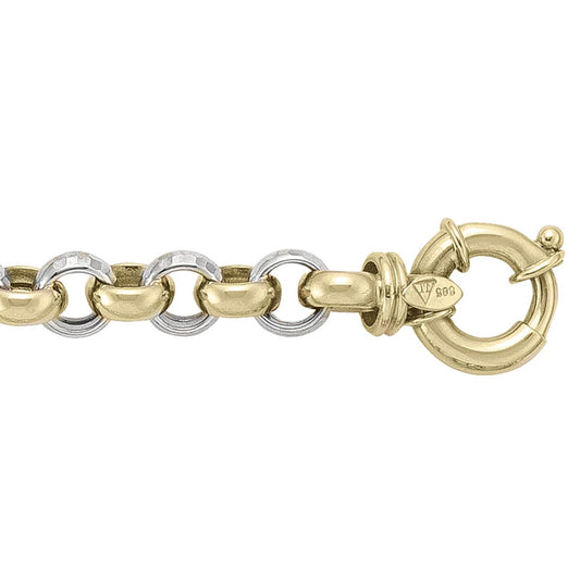 TWO TONE ROLO BRACELET