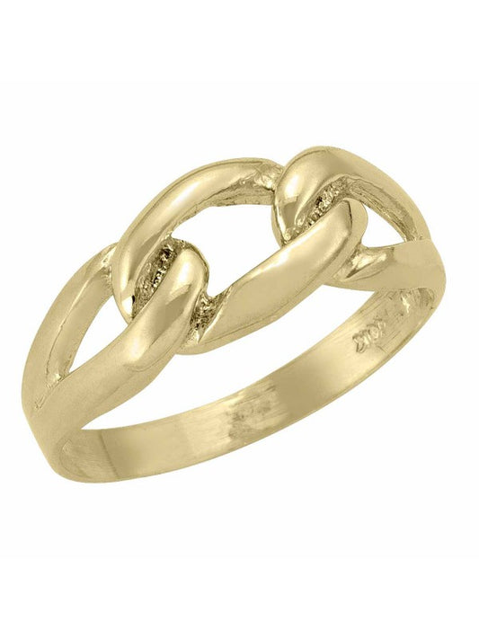 10K YELLOW GOLD 3 LINK CHAIN RING