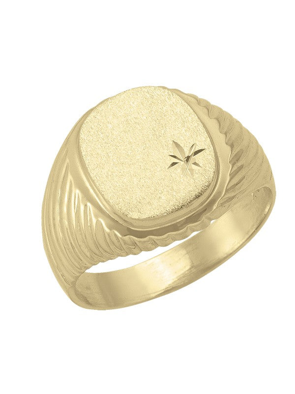 10K Yellow Gold Signet Ring